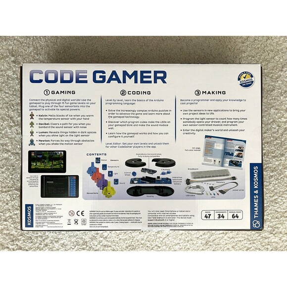Thames & Kosmos Code Gamer with Kosmobits Arduino Coding Game & Workshop New - Picture 2 of 13
